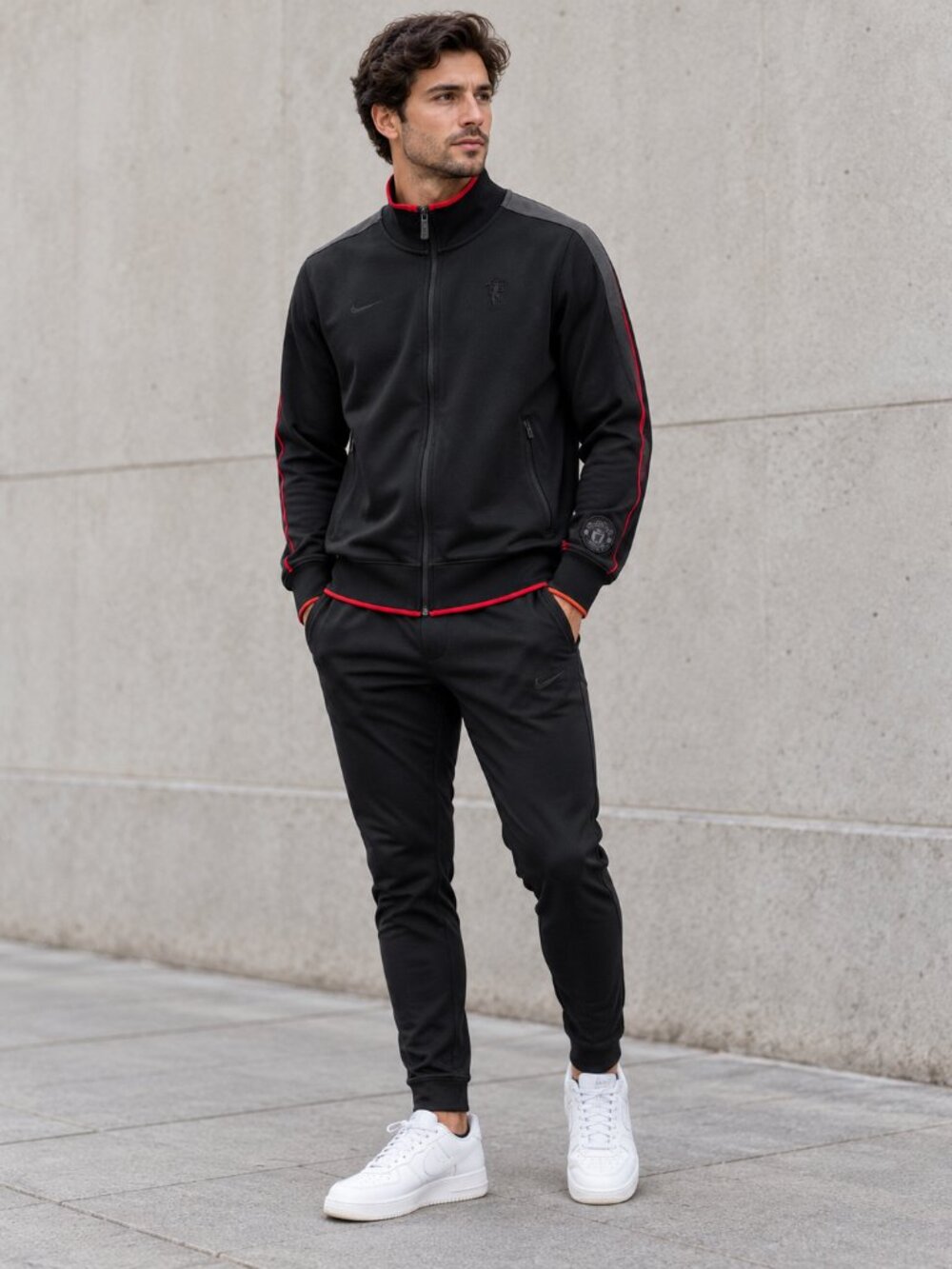Nike Manchester United Authentic N98 Track Jacket Black 393729-010 Size S